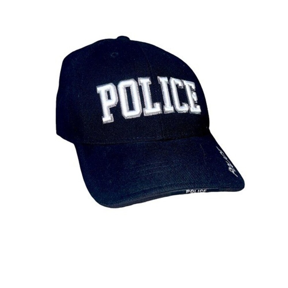 NEW with tags black adjustable POLICE cap/hat with embroidered lettering